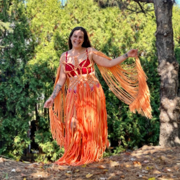 Handmade Corset Macramé Dress - Picture 17 of 17